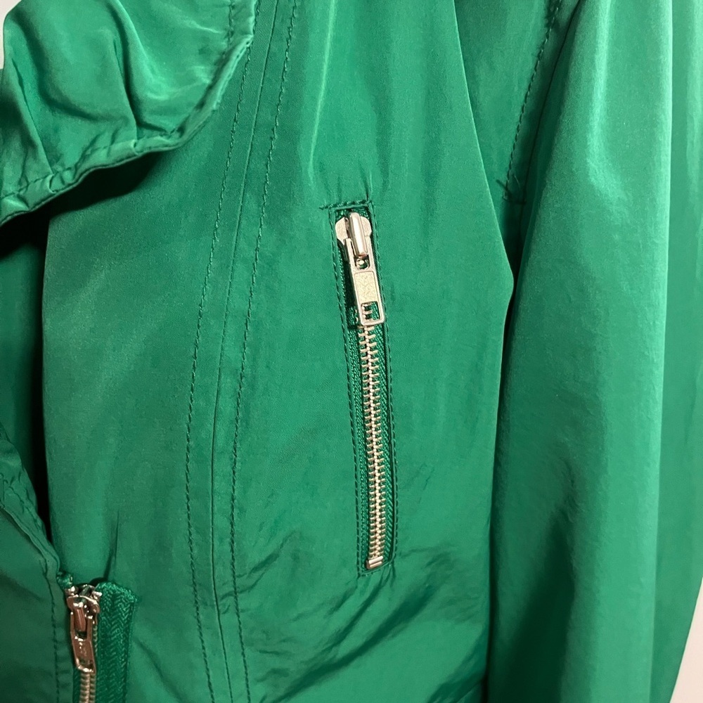 Express Y2K Vibrant Green Bomber Jacket size M - Picture 8 of 8